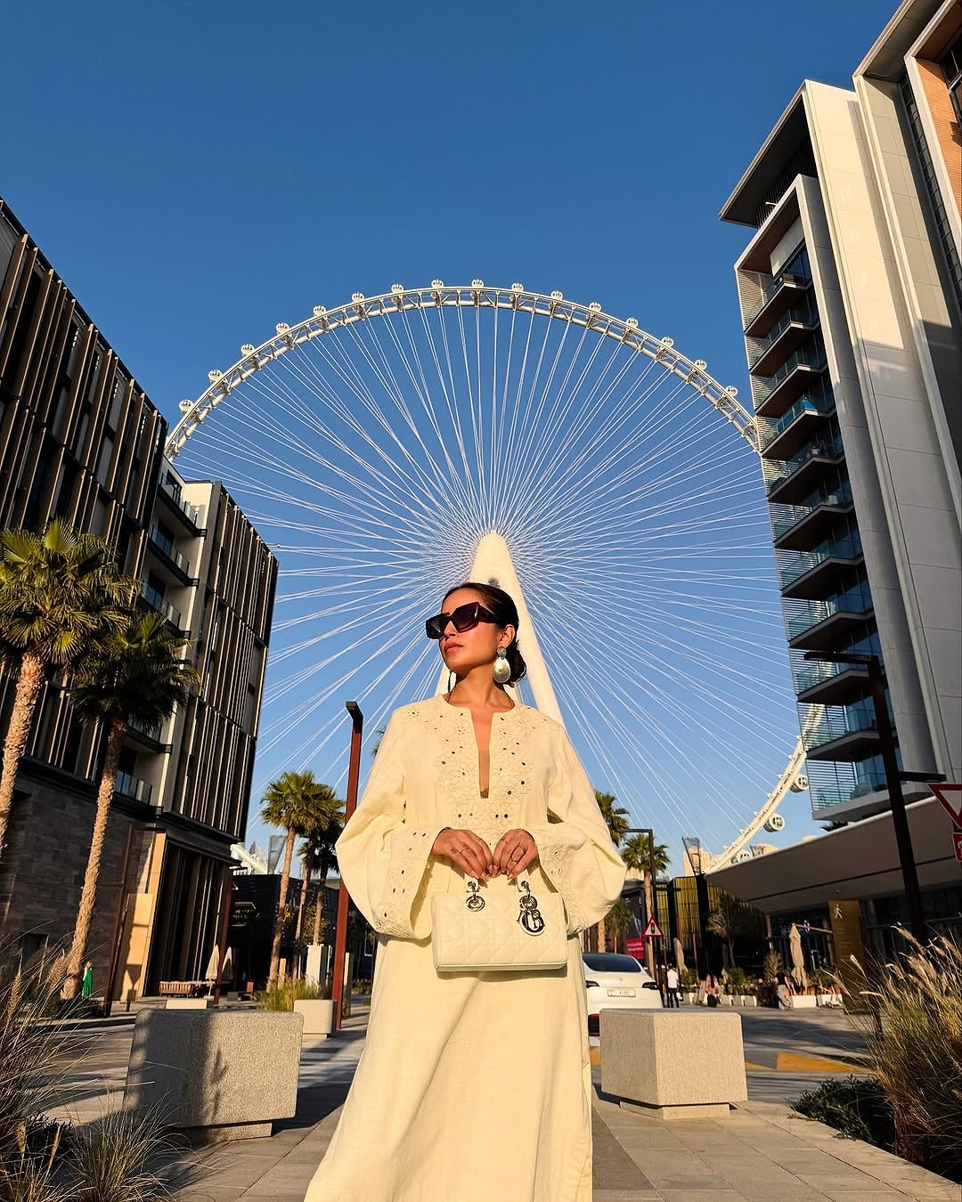Debashree Biswas in Ecru Kaftan