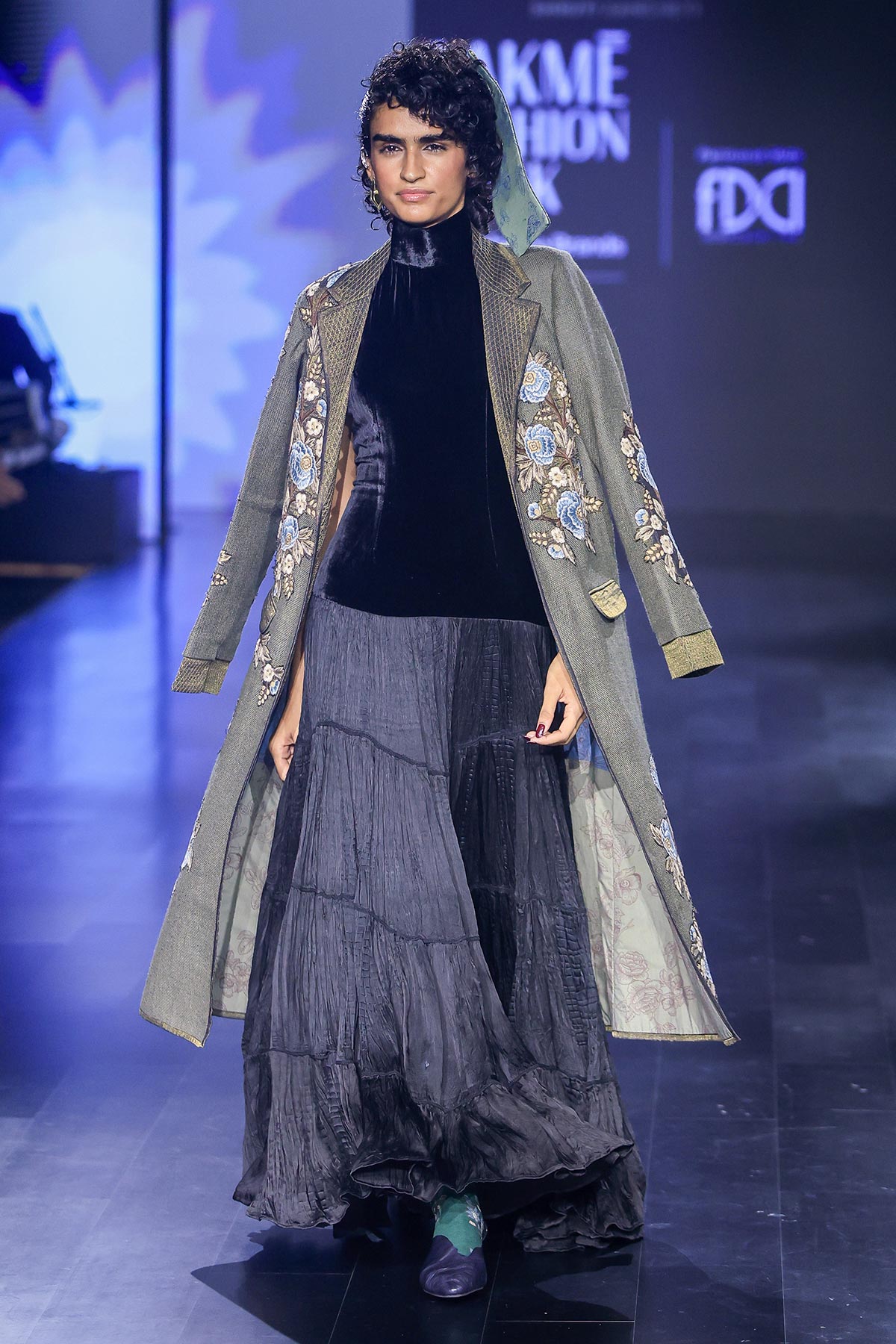 Embroidered Cotton Trench