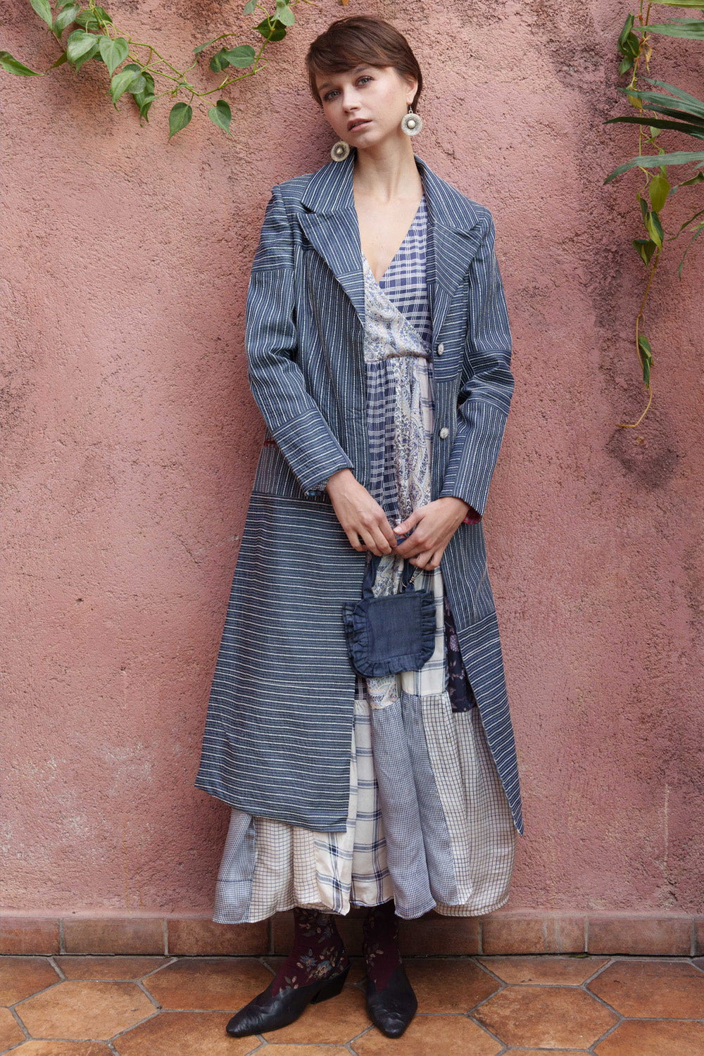 Where love dwells warmth thrives embroidered trench coat