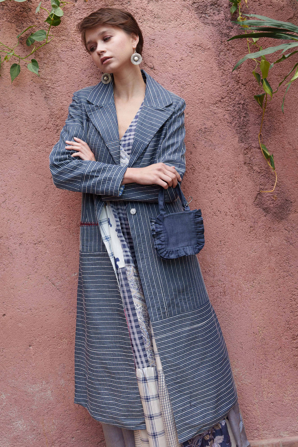 Where love dwells warmth thrives embroidered trench coat