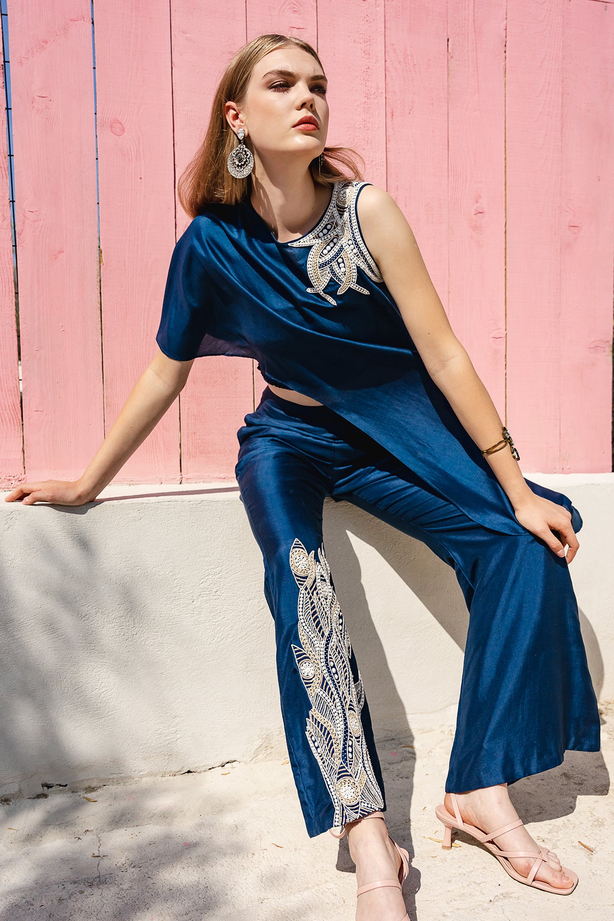 Midnight Blue Cape Set