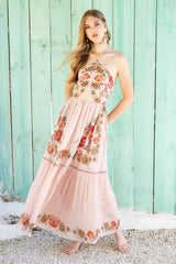 Peach Digital Printed Maxi | Rescue