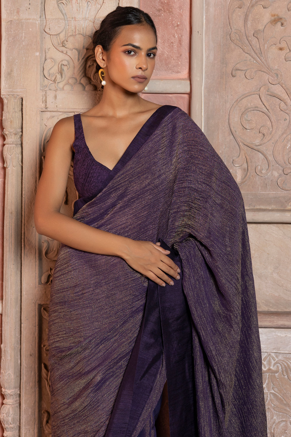 Deep Purple Saree