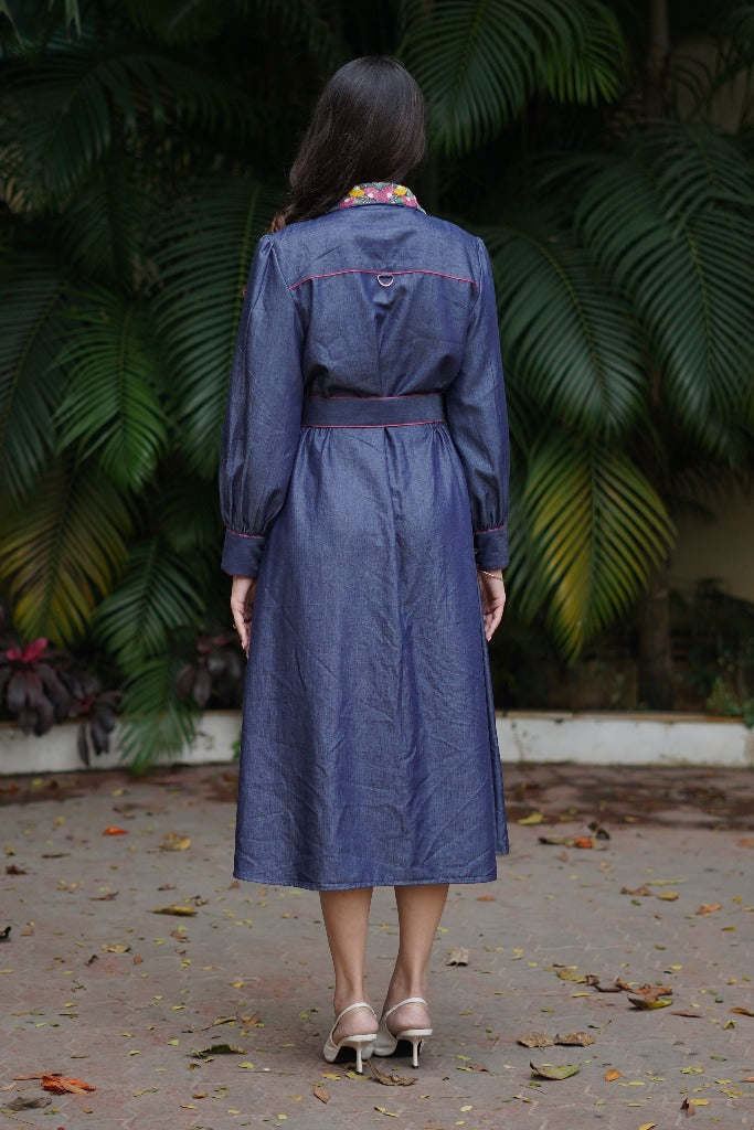 Blue Chambray Shirt dress