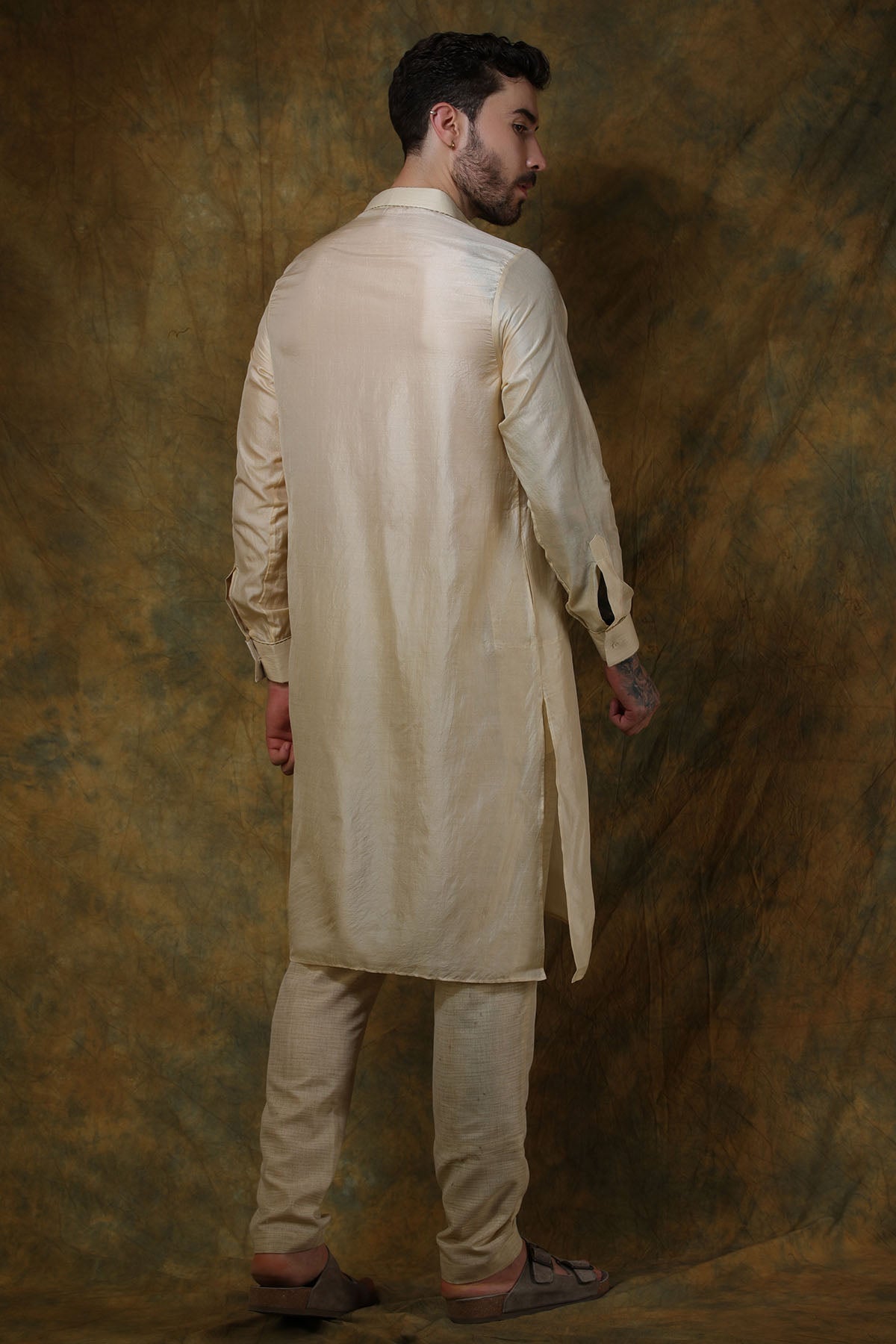 Almond Silk Kurta