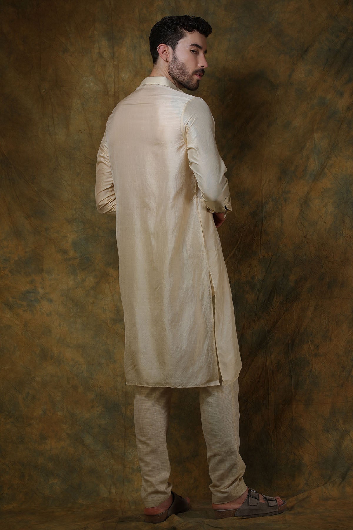 Almond Silk Kurta