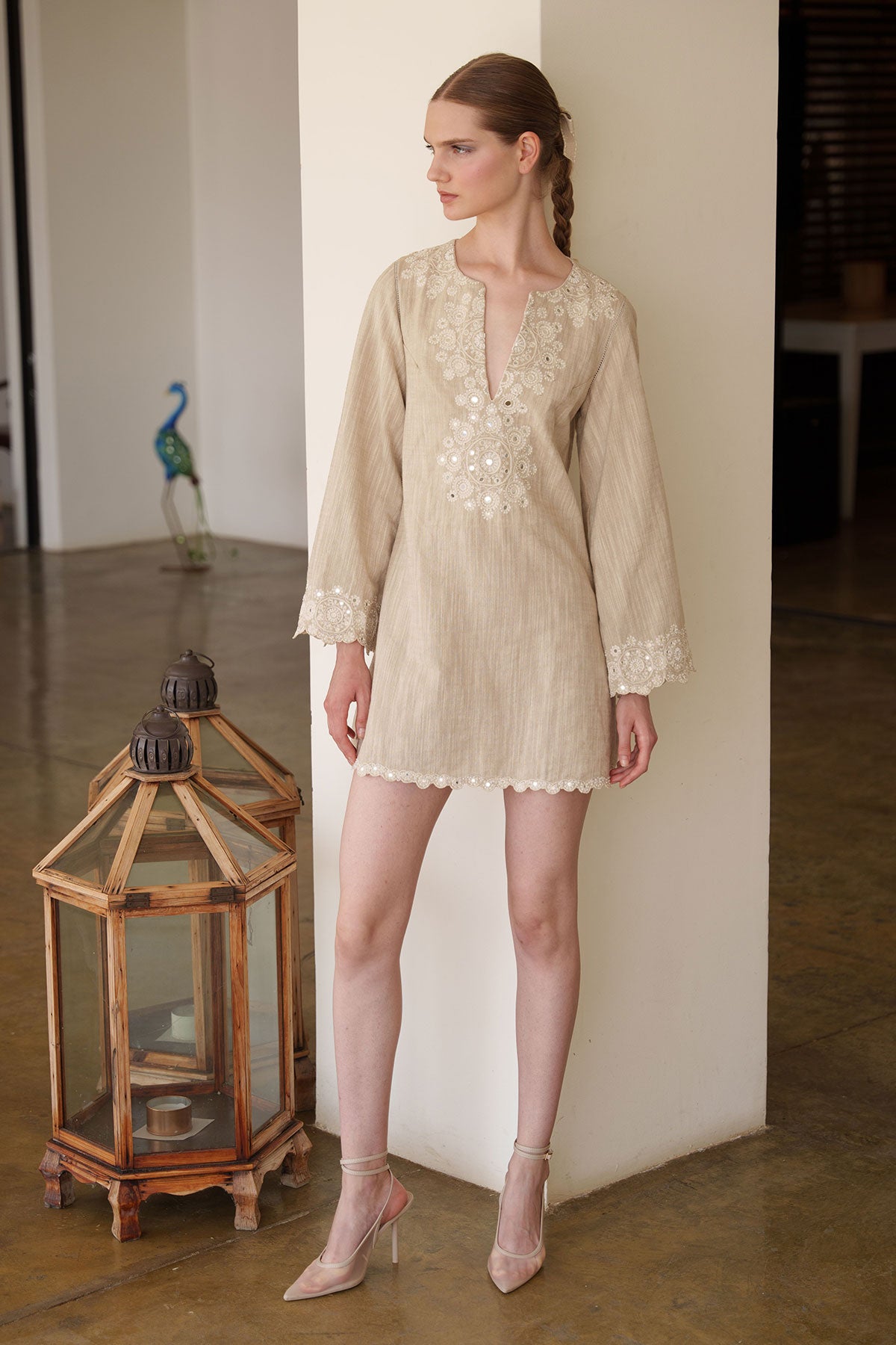 Linen embroidered Tunic