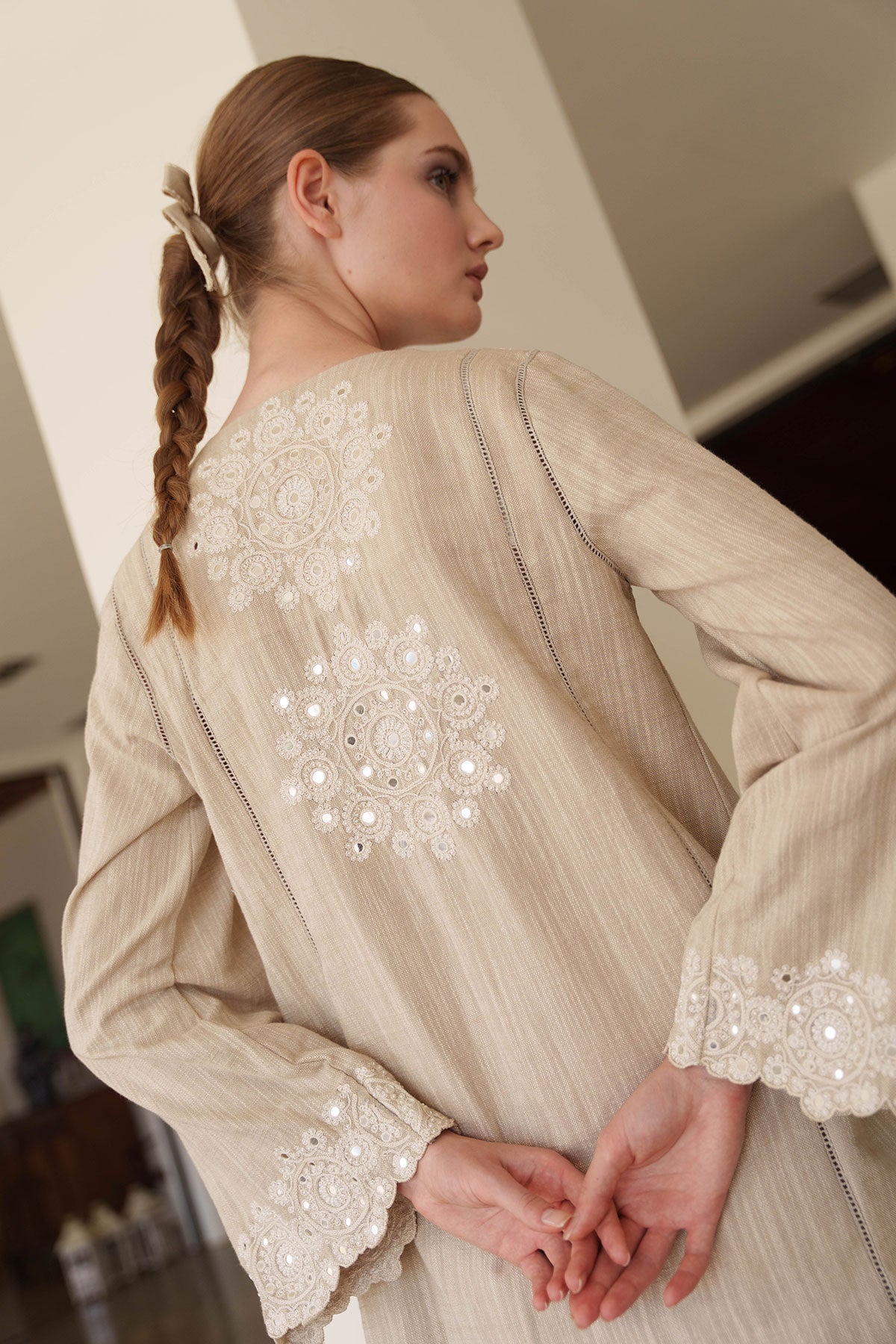 Linen embroidered Tunic