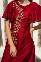 Red Silk Maxi