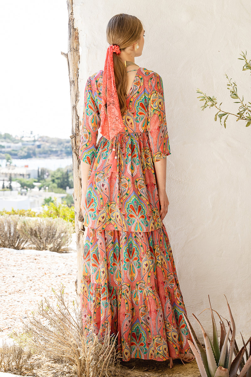 Pink Paisley Sharara Set