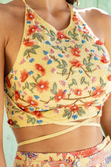 Yellow Silk Organza Set