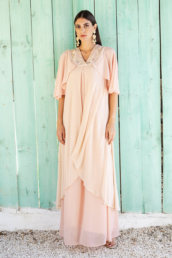 Pink Georgette Maxi