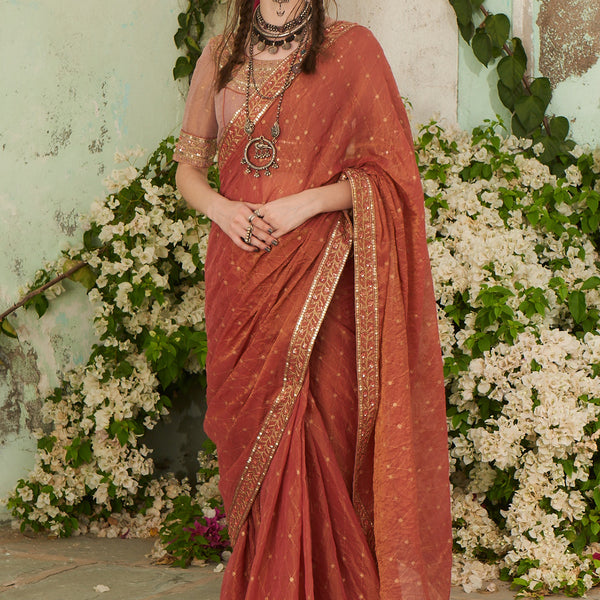 Diamond chiffon fabric with danka kasab work Saree for Women-JLM1001 –  www.soosi.co.in