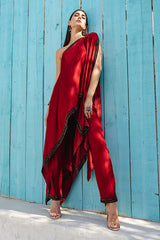 Cherry Red Cape Set