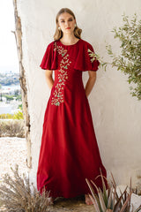 Red Silk Maxi