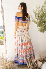 Digital Printed Skirt Set